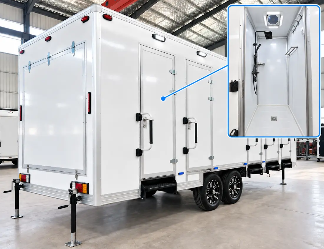 20 ft Shower Container (5 stalls) for rent in Florida (photo 3)